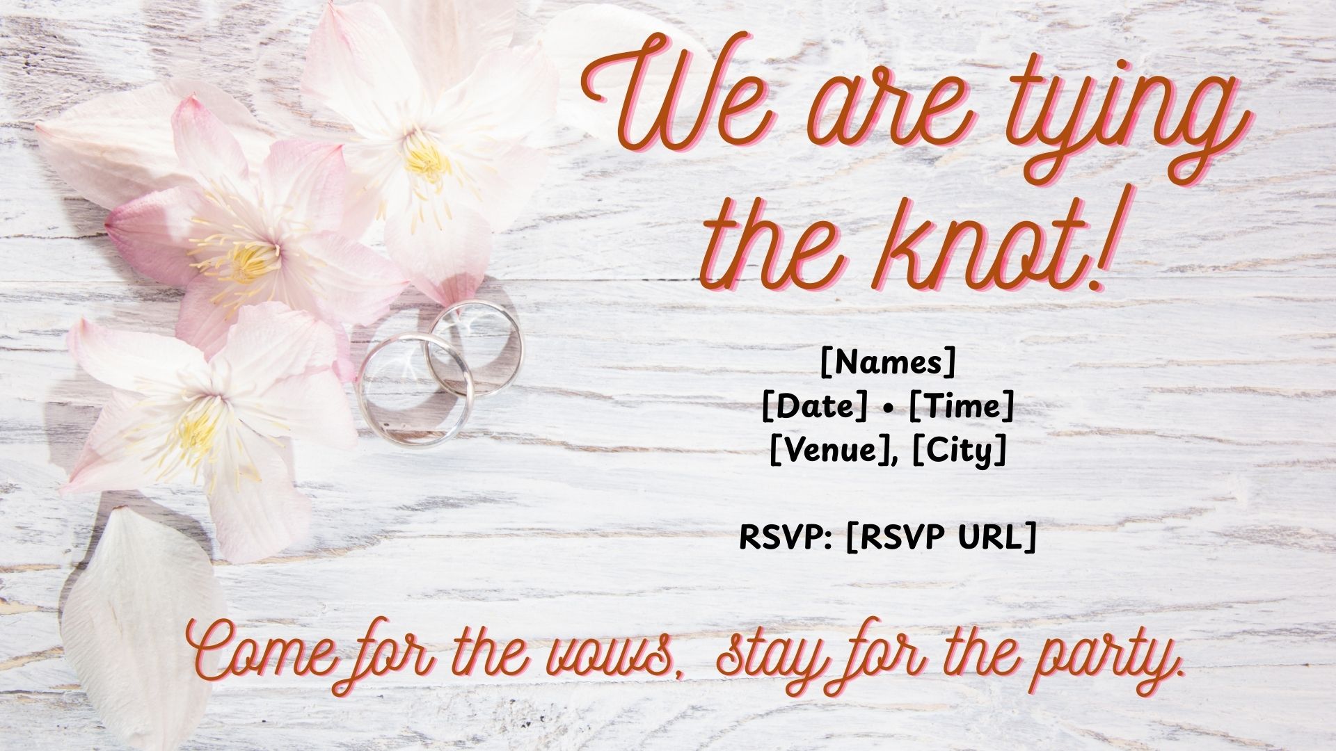 Classic cream invitation with black calligraphy and wax seal